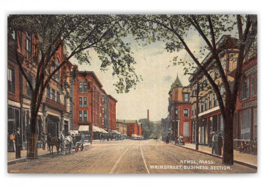 Athol, massachusetts, main Street and buisness section