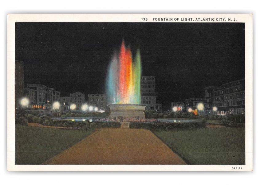 Atlantic City New Jersey Fountain of Light