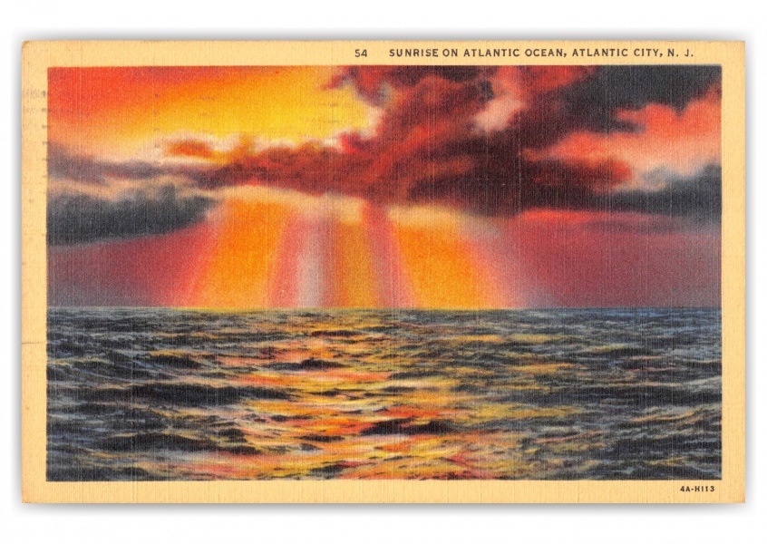 Atlantic City, New Jersey, Sunrise on Atlantic Ocean