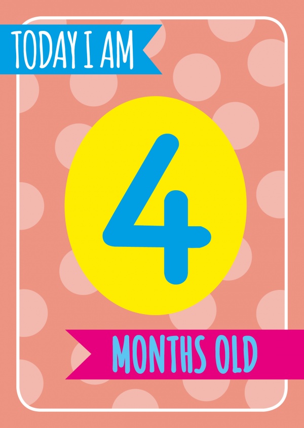4 Months | Baby & Family Cards 👶👪 | Send real postcards online