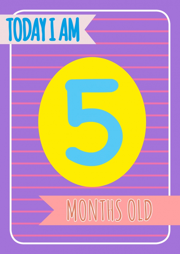 5 Months | Baby & Family Cards 👶👪 | Send real postcards online