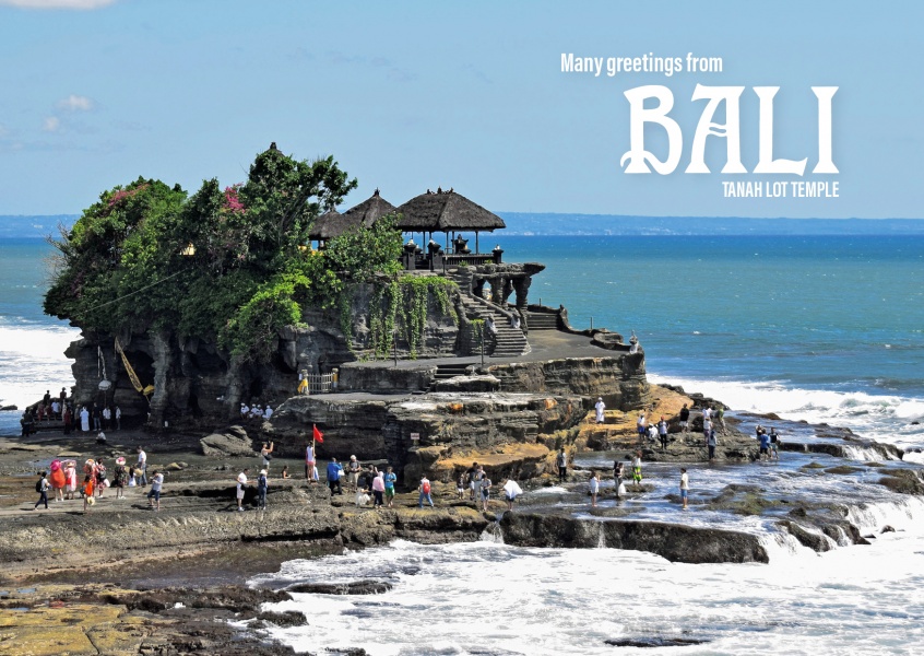  Bali  Tanah Lot Tempel Urlaubsgr  e und Spr che   