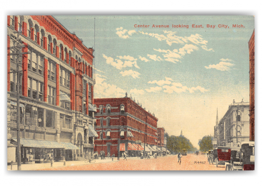 Bay City, Michigan, Center Avenue looking east