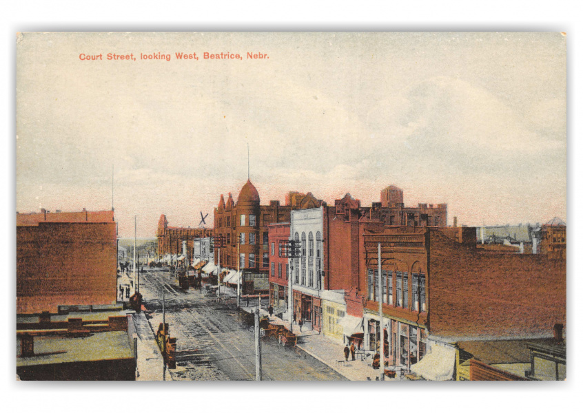 Beatrice, Nebraska, Court Street looking West | Vintage & Antique ...
