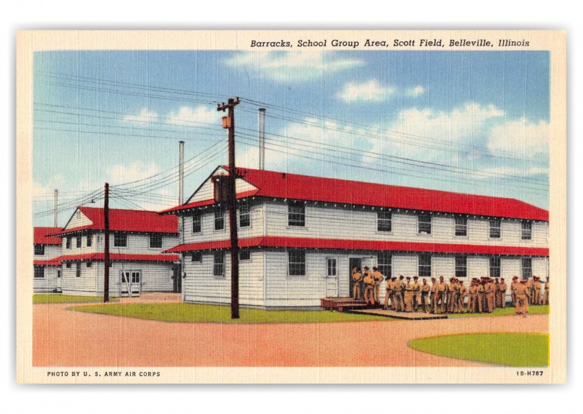 Belleville Illinois Scott Field School Group Area Barracks