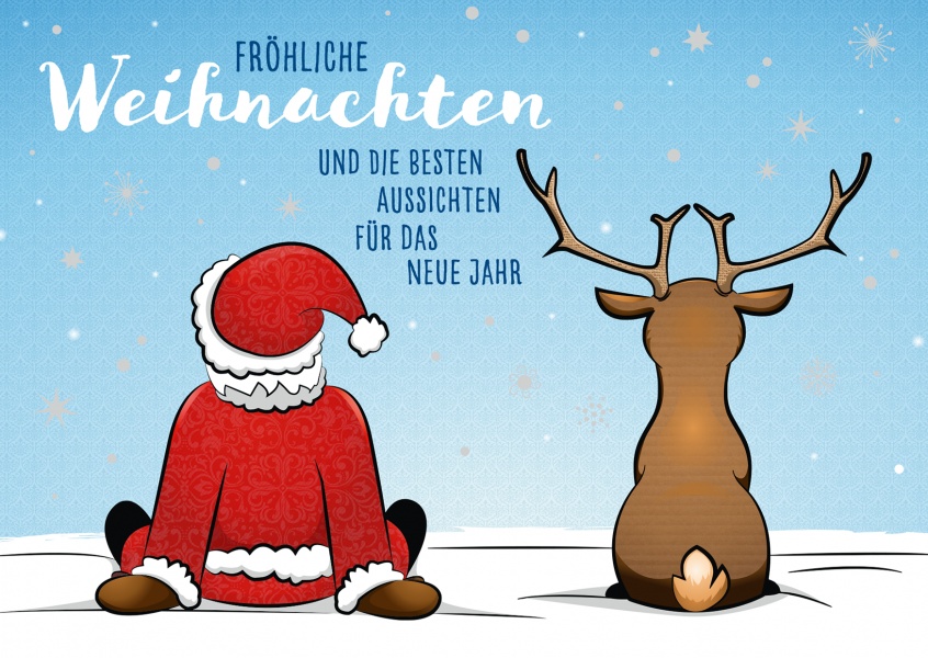 Beste Aussichten | Frohe Weihnachten 🎅🎄🎁 | Echte Postkarten online