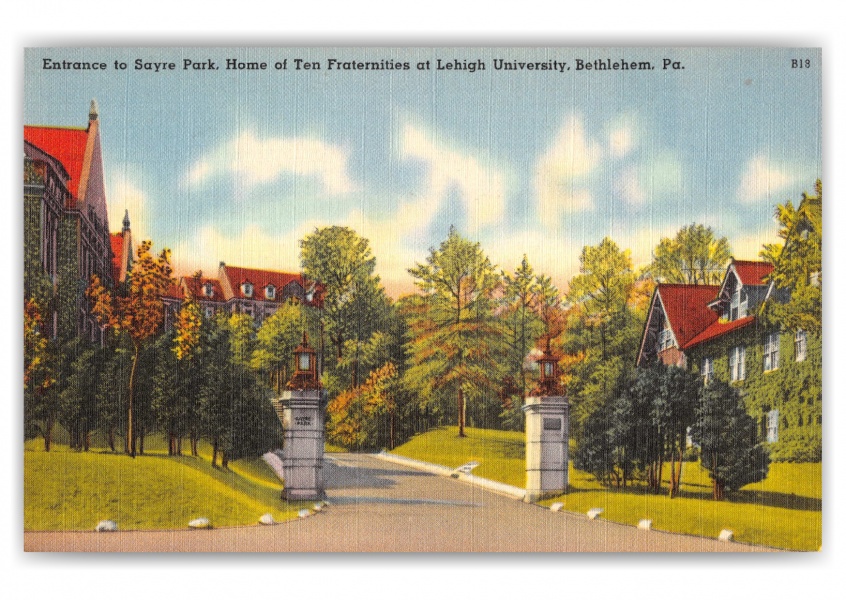 Bethlehem, Pennsylvania, Entrance to Sayre Park