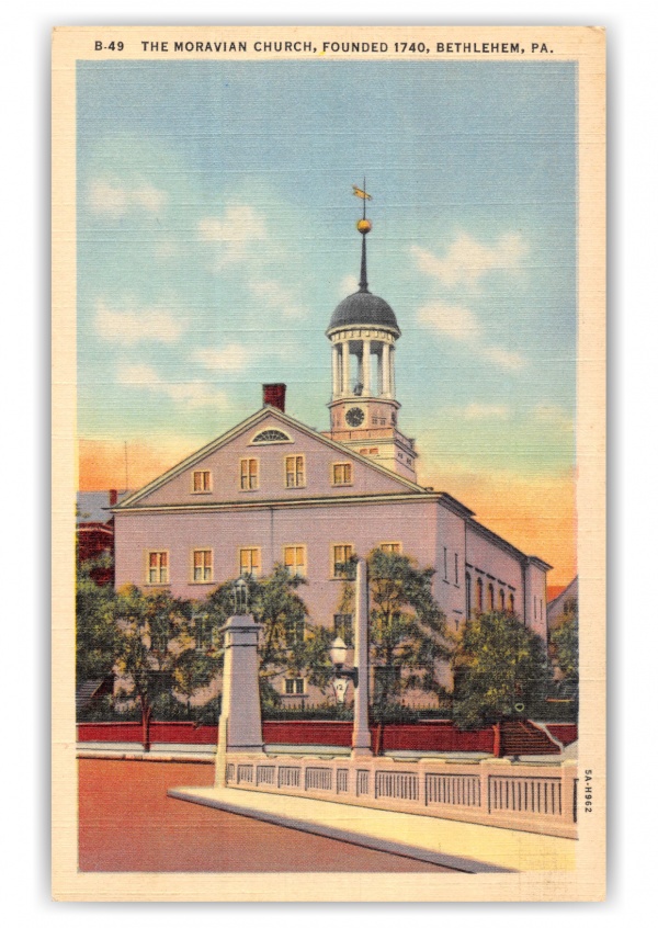 Bethlehem, Pennsylvnia, The Moravian Church