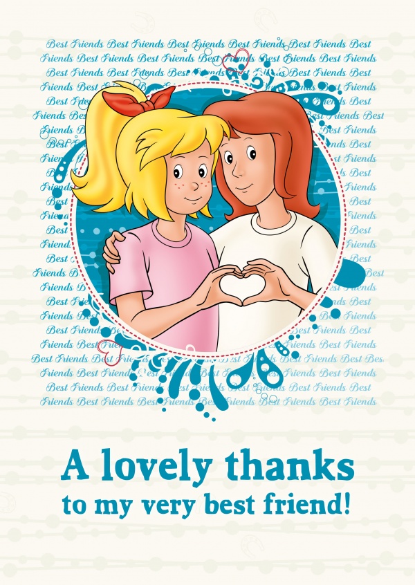 Postbode erger maken handleiding Bibi & Tina – a lovely thanks | | Send real postcards online