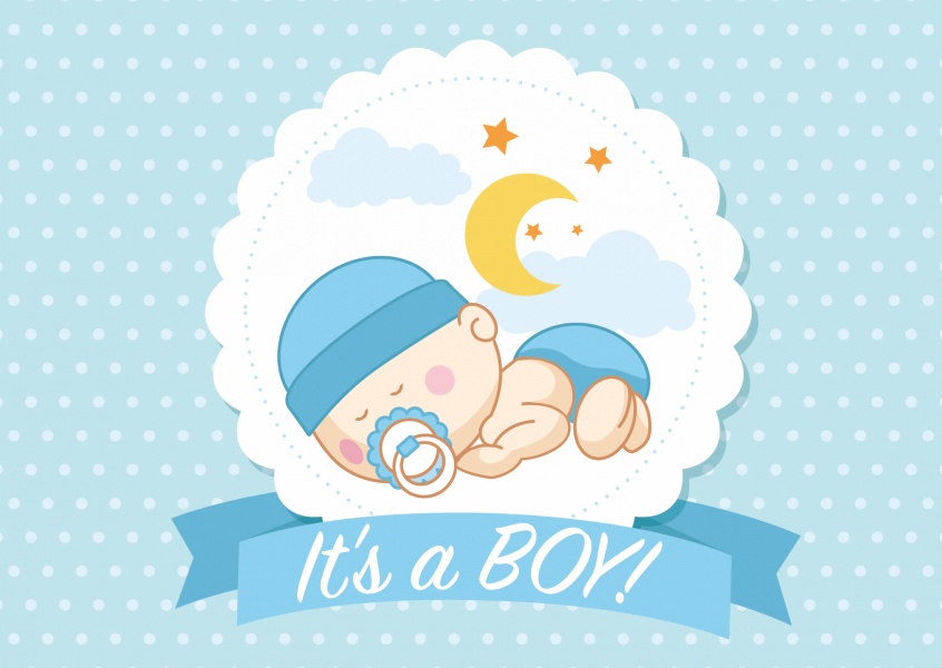 Download free photo of Baby,boy,announcement,card,blue - from needpix.com