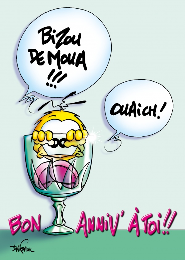 Le Piaf dibujos animados Bon aniv' à toi