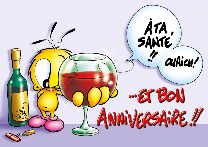 Le Piaf Dibujos Animados Bon Aniversario