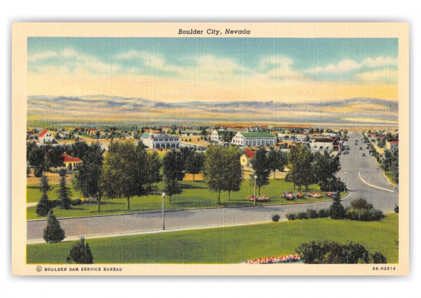 Boulder City Nevada Aerial View