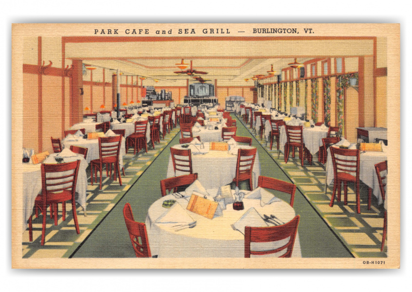 Burlington, Vermont, Park cafe and Sea Grill