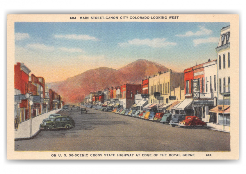 Canon City, Colorado, Main Street looking West