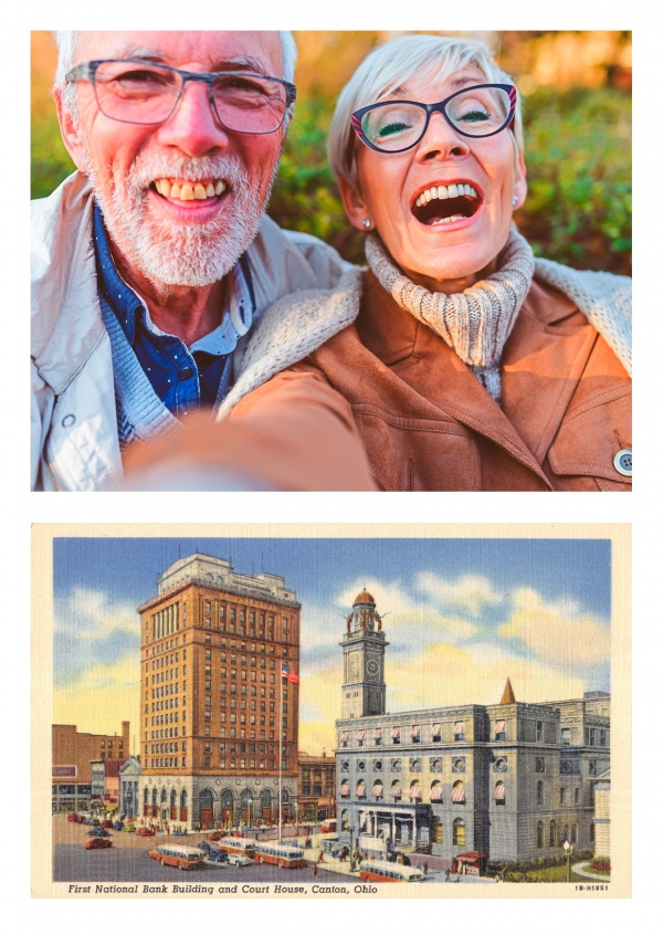 Canton, Ohio, First National Bank and Court House