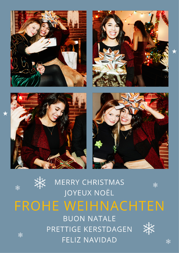 Merry Christmas Joyeux Noël Frohe Weihnachten Buon Natale Prettige Kerstdagen Feliz Navidad