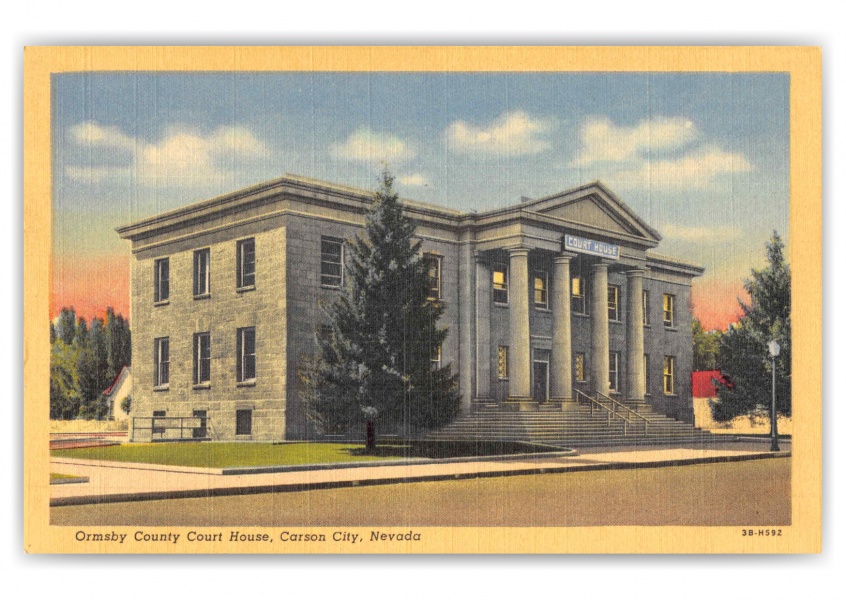 Carson City Nevada Ormsby County Court House | Vintage Grußkarten 🗺 📷 🎠 ...