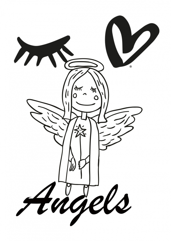 illustration de noël ange sur fond blanc