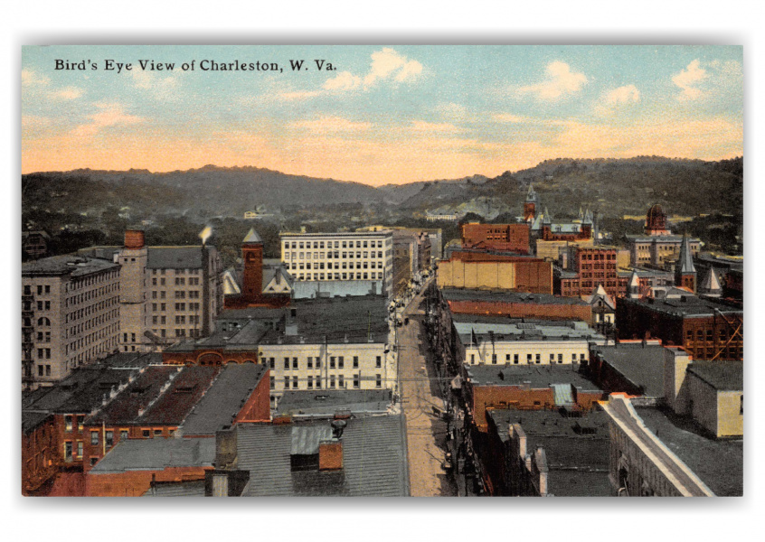 Charleston, West Virginia, birds eye view