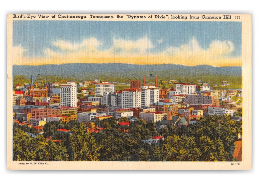 Chattanooga, Tennessee, birds-eye view