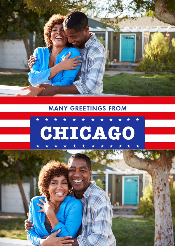 Chicago US-Flagge