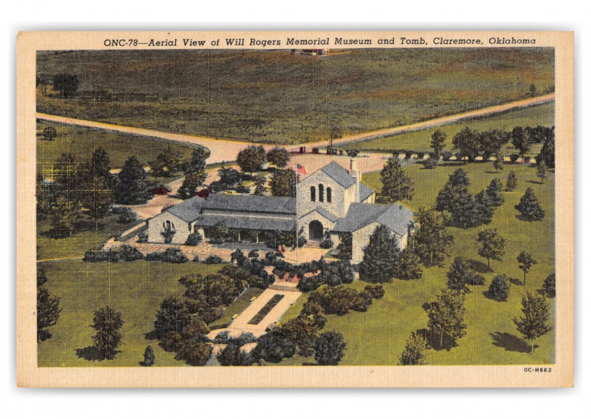 Claremore, Oklahoma, Aerial view of Will Rogers Memorial