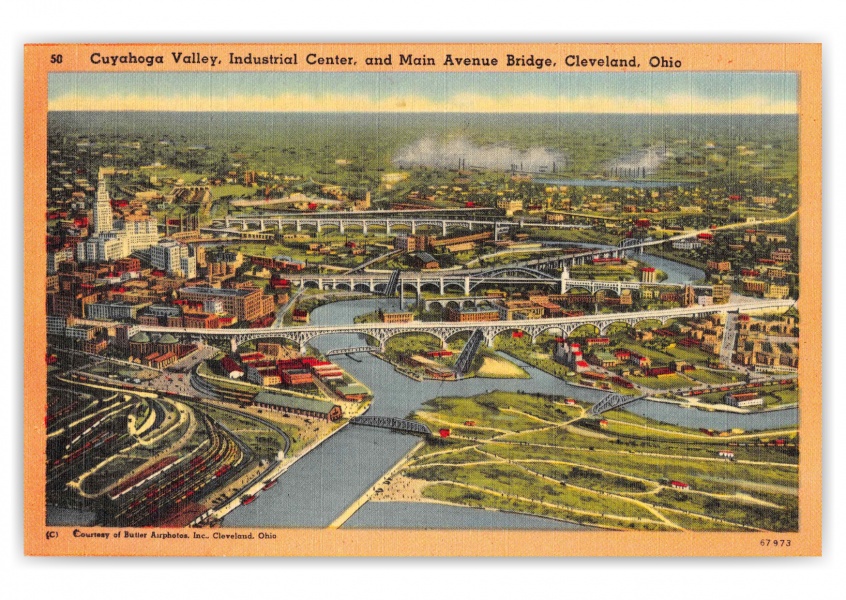 Cleveland Ohio Cuyahoga Valley Industrial Center Aerial View
