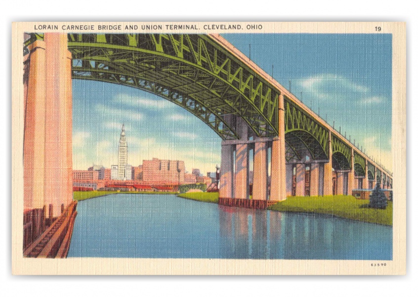 Cleveland Ohio Lorain Carnegie Bridge