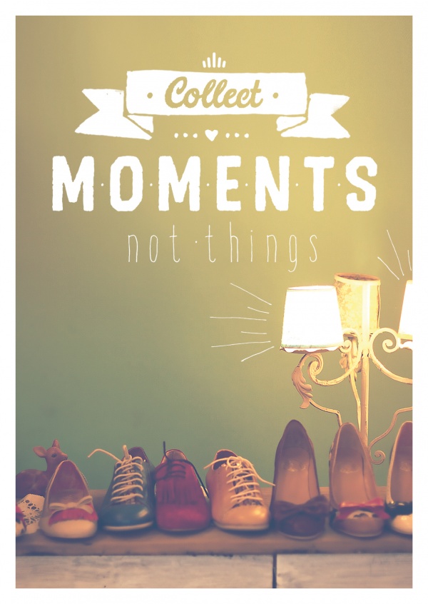 postcard SegensArt Collect moments not things