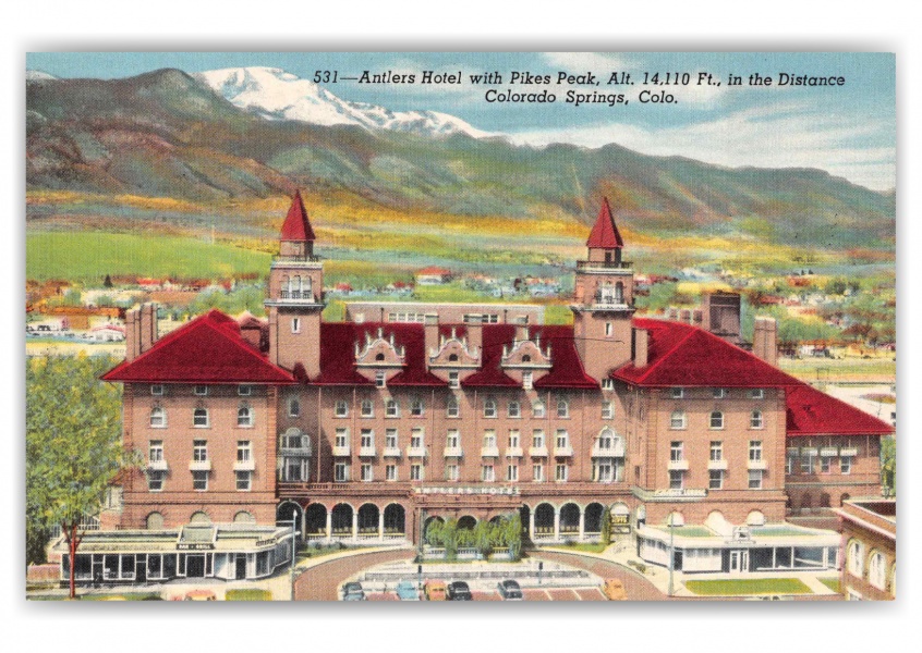 Colorado Springs Colorado Antlers Hotel Pikes Peak