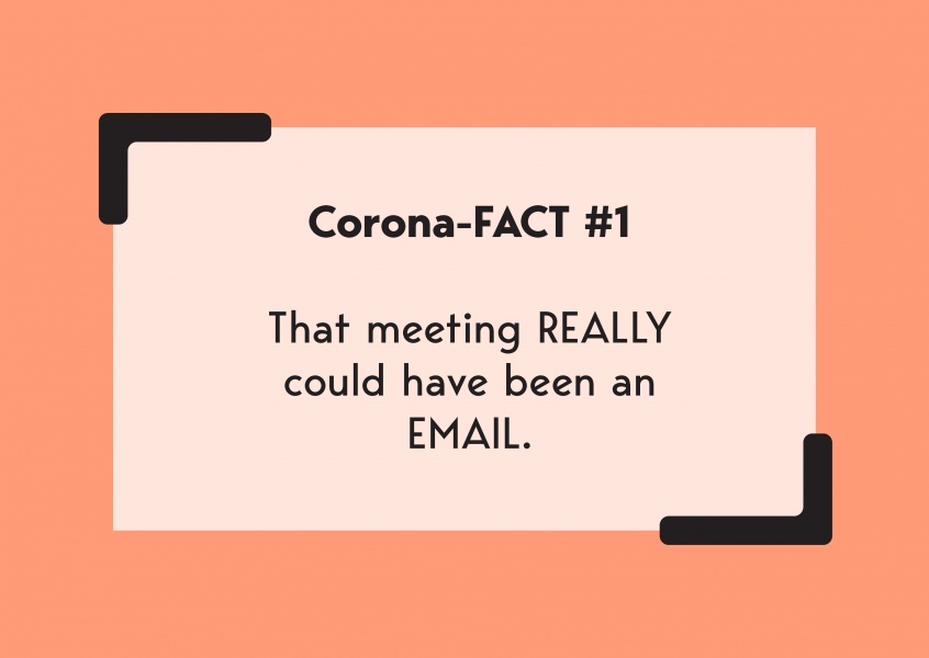 vykort säger Corona-fact #1
