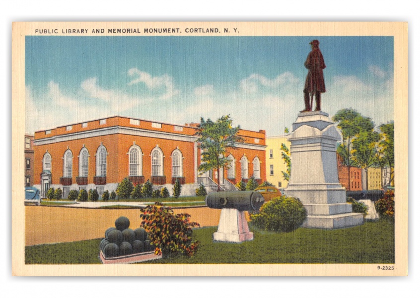 Cortland, New York, Public Library and Memorial Monument