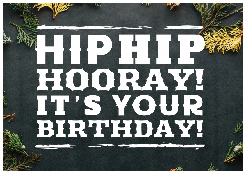 Cita De Hip Hip Hurra Cumpleaños