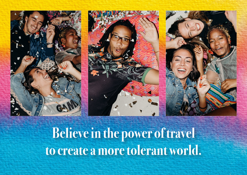 SALUT les etats – unis- Croire en la puissance de voyage afin de créer un monde tolérant
