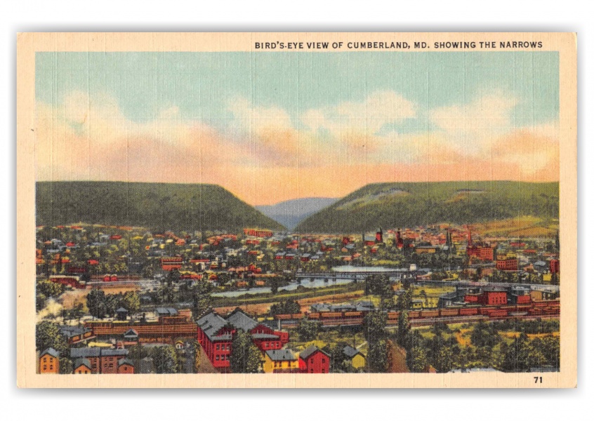 Cumberland Maryland Birds Eye View