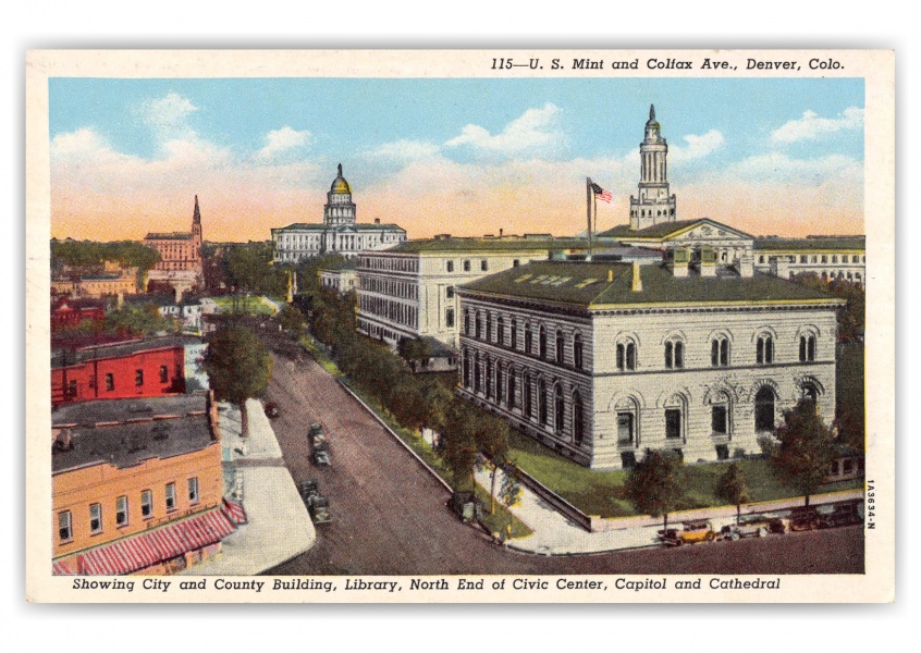 Denver, Colorado, U.S. Mint and Colfax Avenue