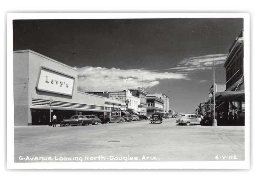 Douglas Ariziona G Avenue Looking North Levys Store