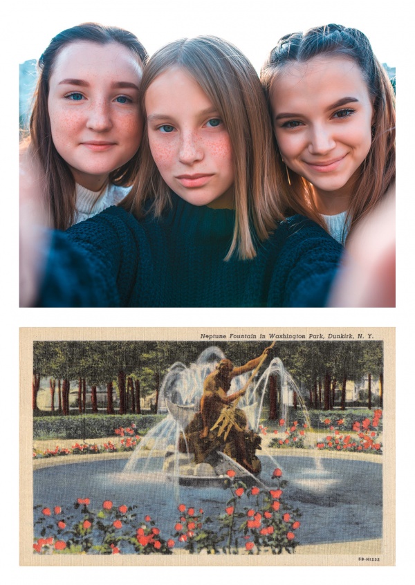 Dunkirk, New York, Neptune Fountain in Washington Park