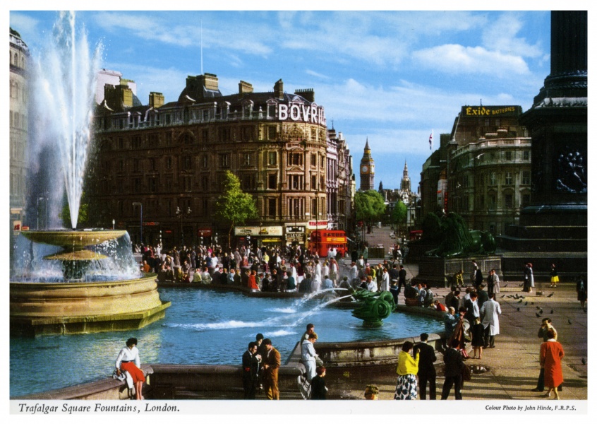 O John Hinde Arquivo de fotos de Trafalgar Square, em Londres