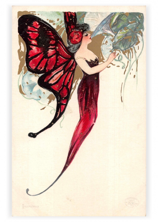 Maria L. Martin Ltda. vintage cartão comemorativo do Dia de são Valentim
