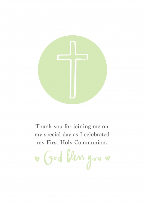 Thank you for joining me on my special day as I celebrated my First Holy Communion. God bless you.