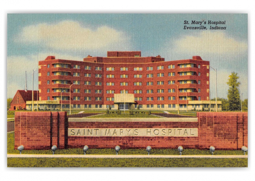 Evansville Indiana St. Mary's Hospital Front View
