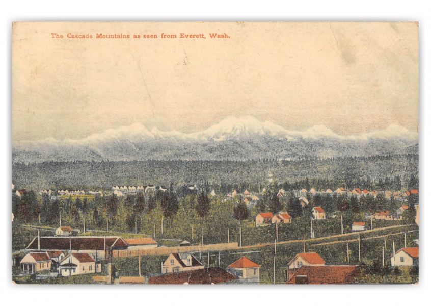 Everett, Washington, Cascade Mountains