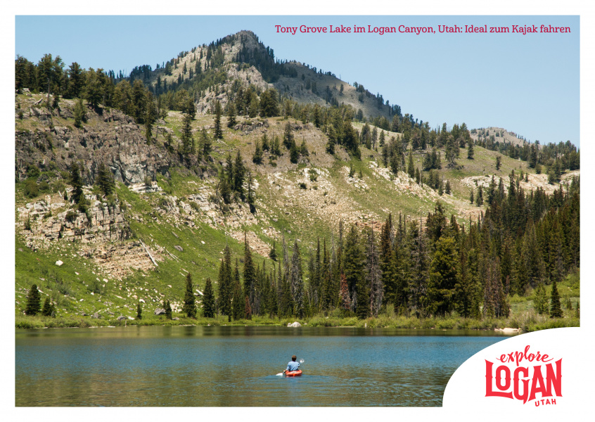 postcard Tony Grove Lake