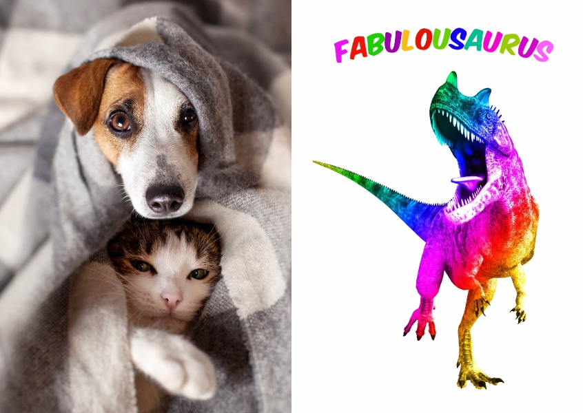 Fabulousaurus | Just because Cards & Quotes | Send real postcards online