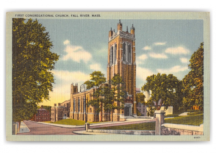 Fall River, Massachusetts, First Congregational Church | Vintage ...