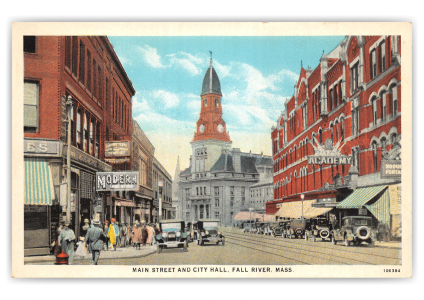 Fall River, Massachusetts, Main Street and City Hall