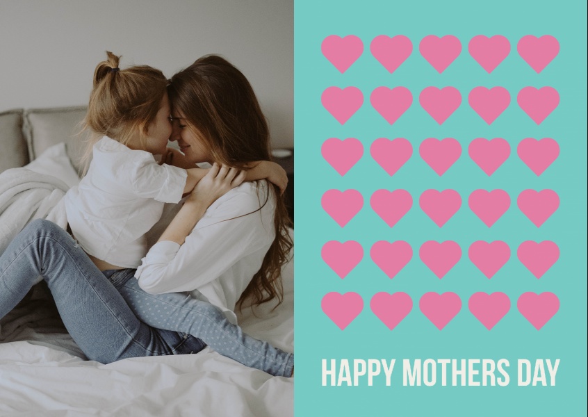 Feliz Dia das Mães Muitos Corações