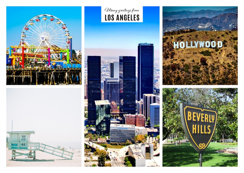 Many greetings from Los Angeles | Send real postcards online